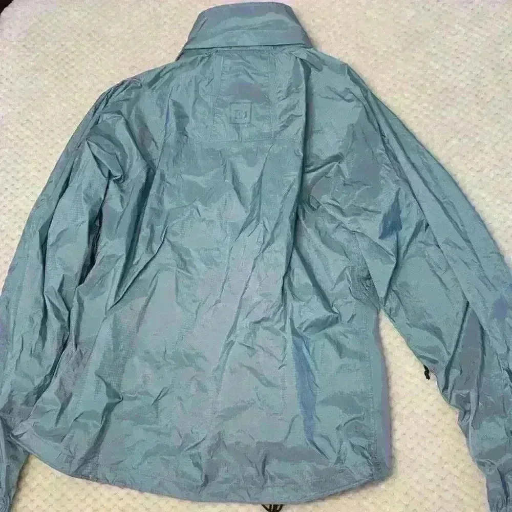 REI blue Raincoat sz M * flawed* hiking biking running camping outdoor canoeing - Picture 13 of 15